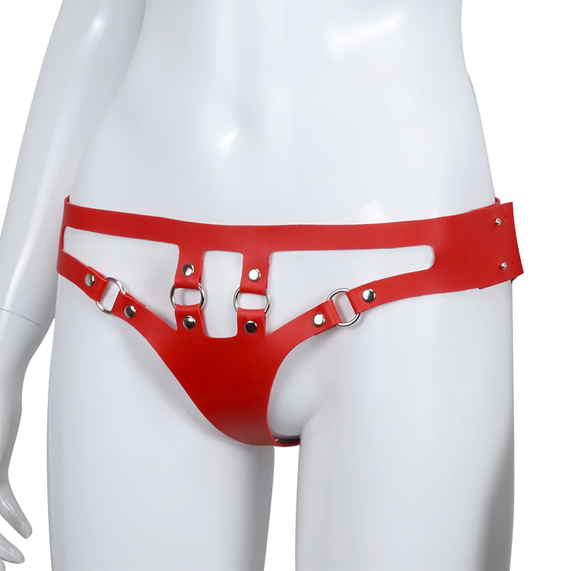 RYSC-046 / 028 red leather pants SM bondage suit adult sex toy